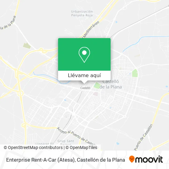Mapa Enterprise Rent-A-Car (Atesa)