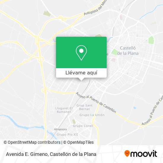 Mapa Avenida E. Gimeno