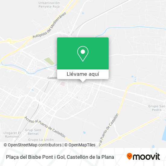 Mapa Plaça del Bisbe Pont i Gol