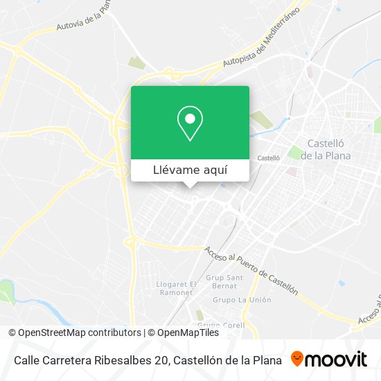 Mapa Calle Carretera Ribesalbes 20