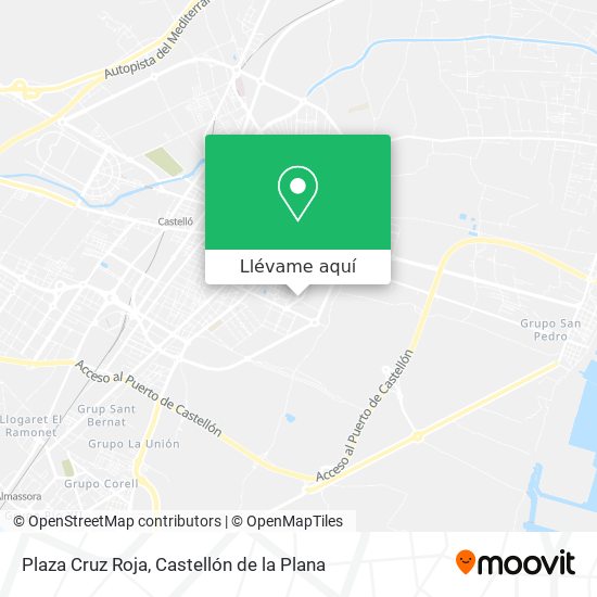 Mapa Plaza Cruz Roja