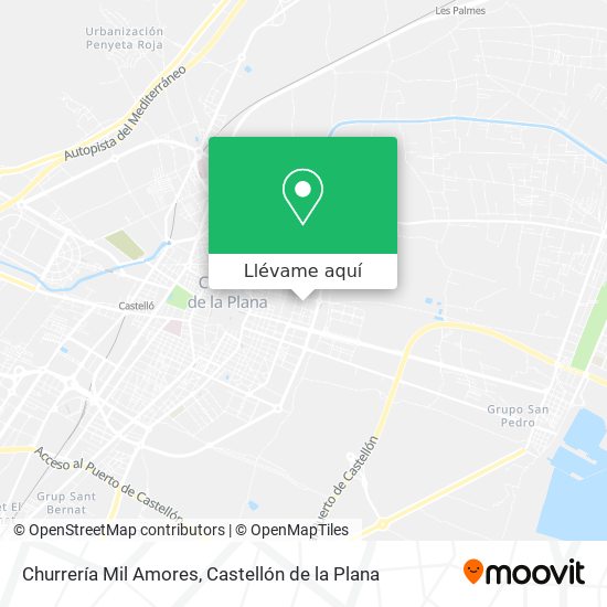 Mapa Churrería Mil Amores