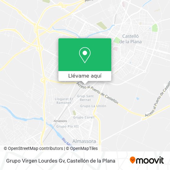 Mapa Grupo Virgen Lourdes Gv