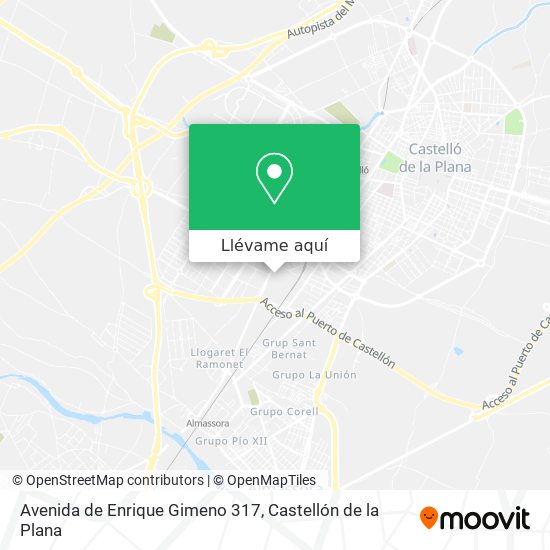 Mapa Avenida de Enrique Gimeno 317