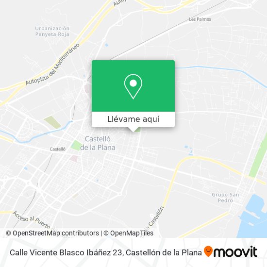 Mapa Calle Vicente Blasco Ibáñez 23