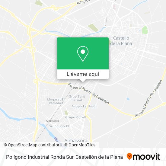 Mapa Polígono Industrial Ronda Sur