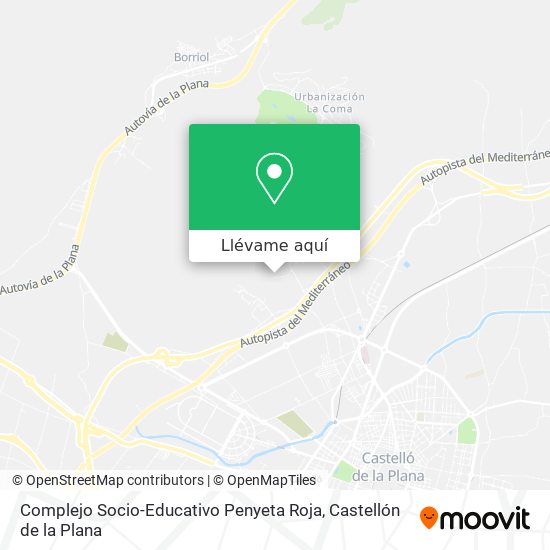 Mapa Complejo Socio-Educativo Penyeta Roja