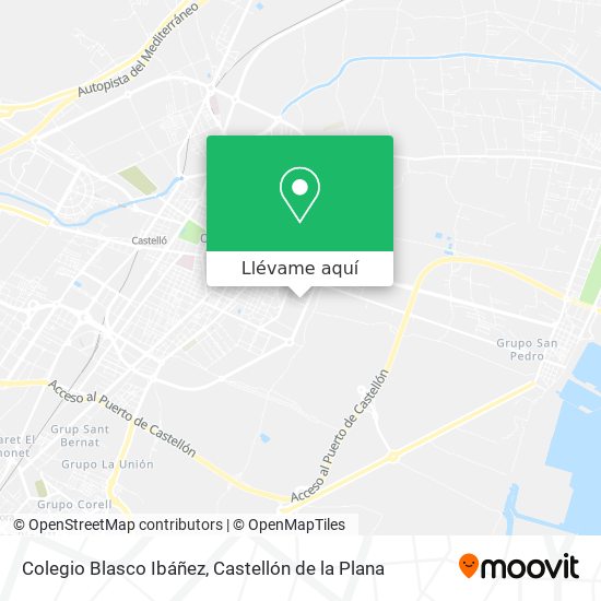 Mapa Colegio Blasco Ibáñez