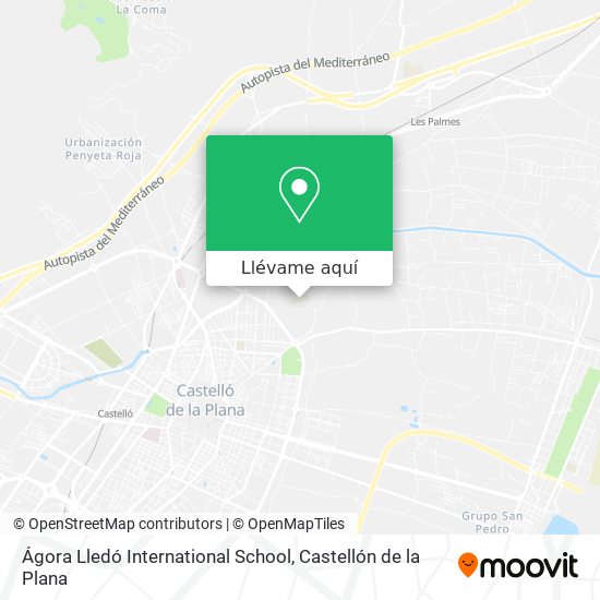 Mapa Ágora Lledó International School