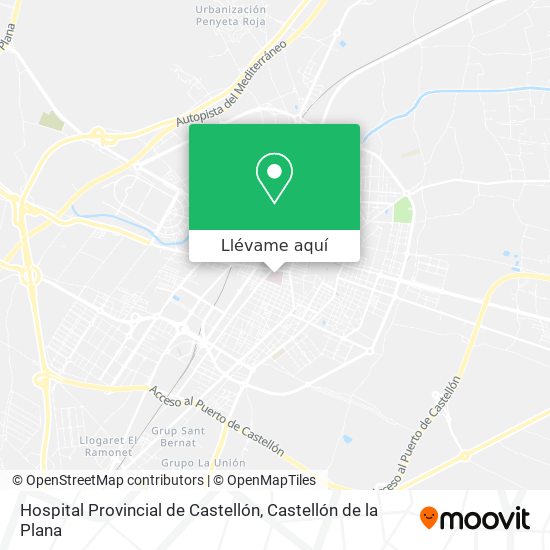 Mapa Hospital Provincial de Castellón