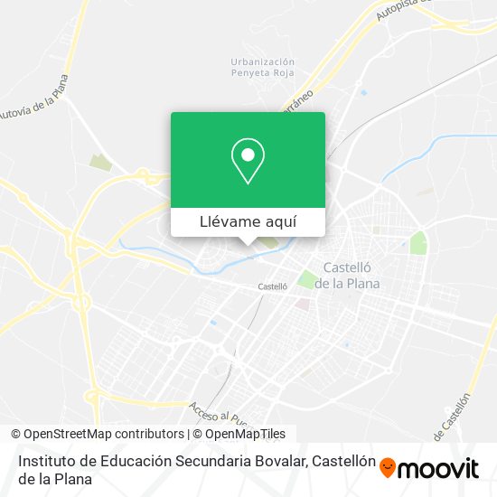 Mapa Instituto de Educación Secundaria Bovalar