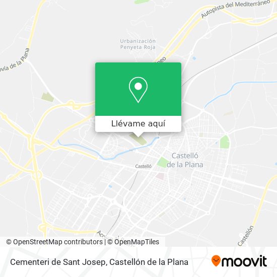 Mapa Cementeri de Sant Josep