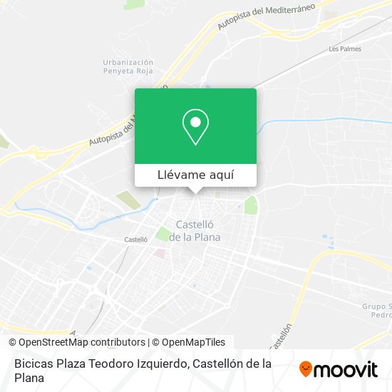 Mapa Bicicas Plaza Teodoro Izquierdo