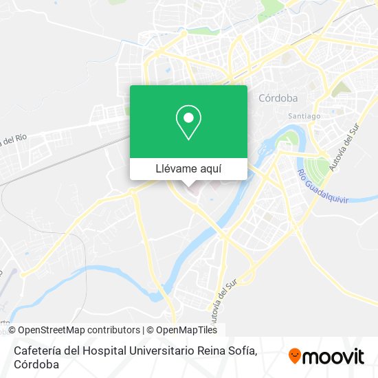 Mapa Cafetería del Hospital Universitario Reina Sofía