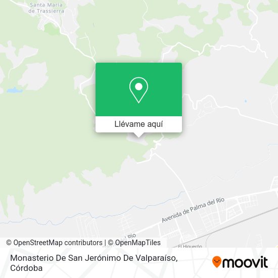 Mapa Monasterio De San Jerónimo De Valparaíso