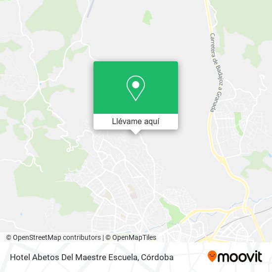 Mapa Hotel Abetos Del Maestre Escuela