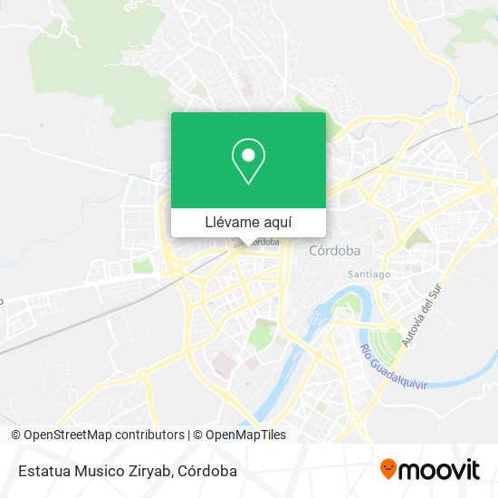 Mapa Estatua Musico Ziryab