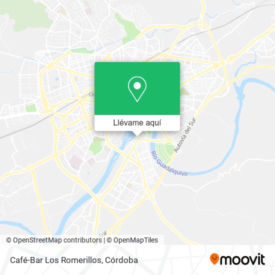 Mapa Café-Bar Los Romerillos