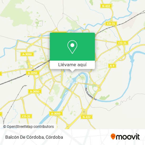 Mapa Balcón De Córdoba