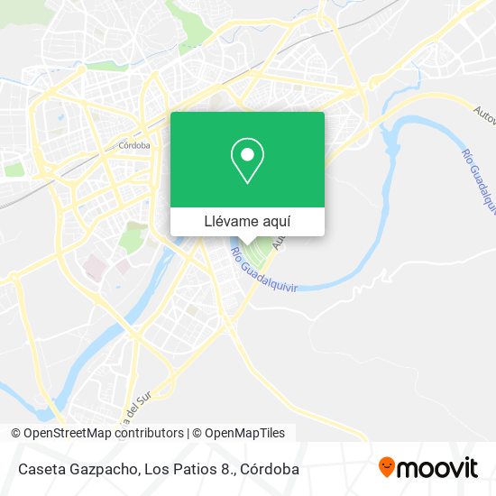 Mapa Caseta Gazpacho, Los Patios 8.