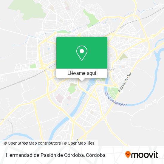 Mapa Hermandad de Pasión de Córdoba