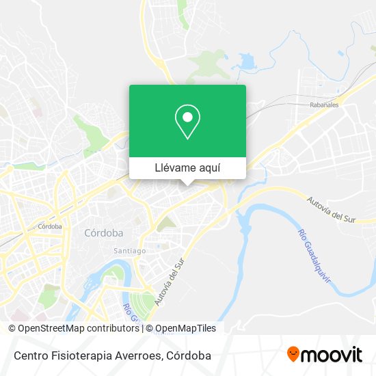 Mapa Centro Fisioterapia Averroes