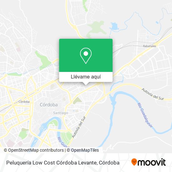 Mapa Peluquería Low Cost Córdoba Levante
