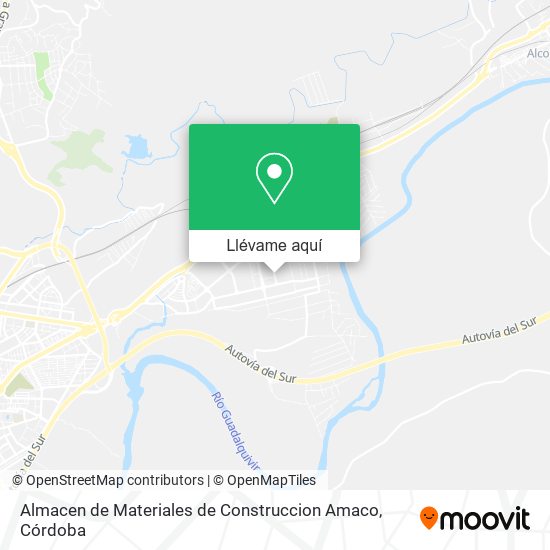 Mapa Almacen de Materiales de Construccion Amaco