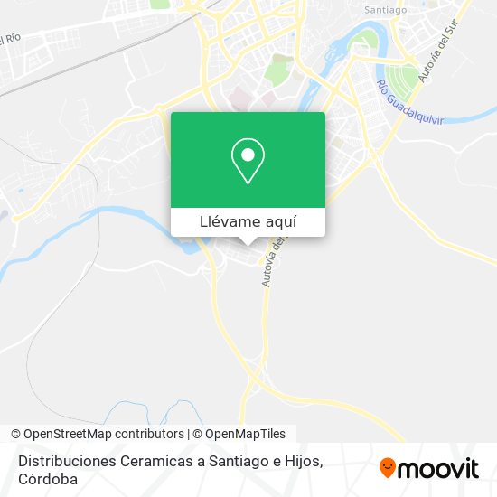 Mapa Distribuciones Ceramicas a Santiago e Hijos