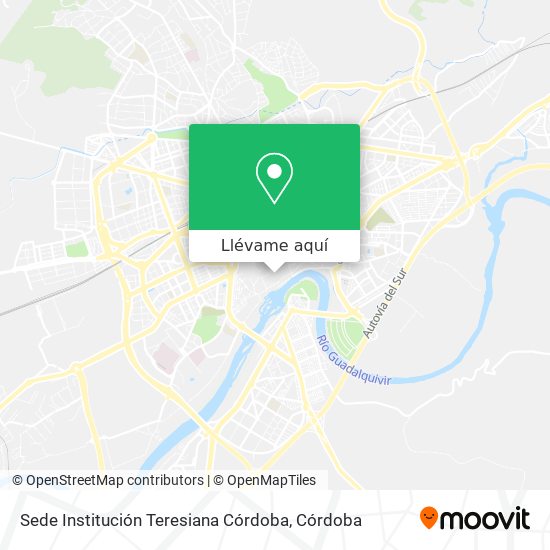 Mapa Sede Institución Teresiana Córdoba
