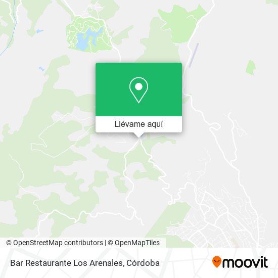 Mapa Bar Restaurante Los Arenales