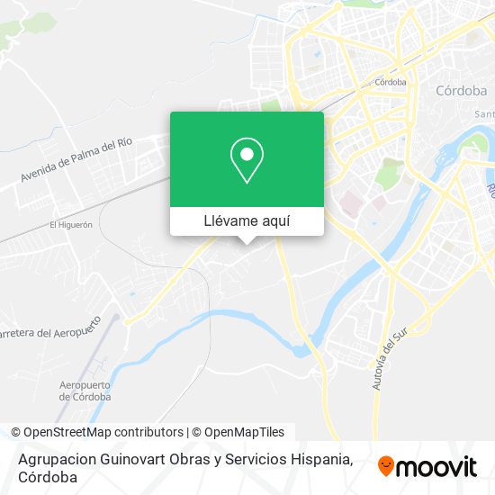 Mapa Agrupacion Guinovart Obras y Servicios Hispania