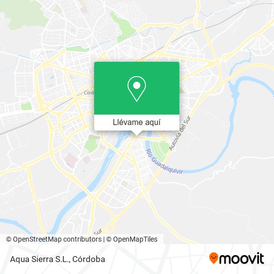 Mapa Aqua Sierra S.L.