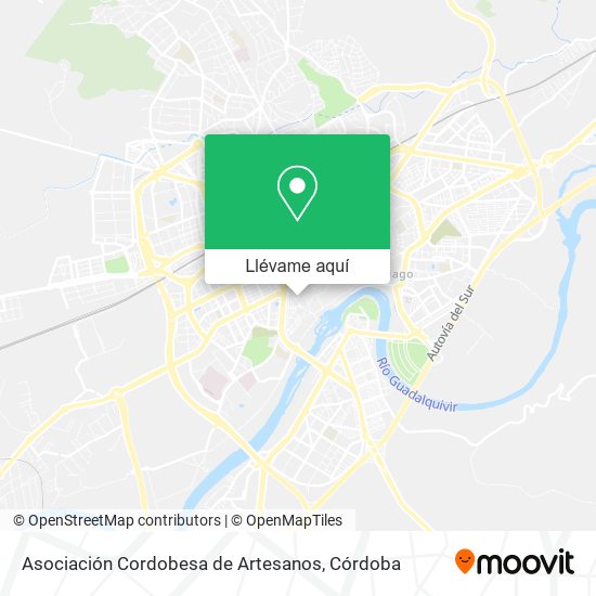 Mapa Asociación Cordobesa de Artesanos