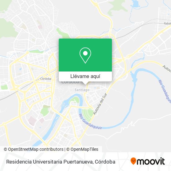 Mapa Residencia Universitaria Puertanueva