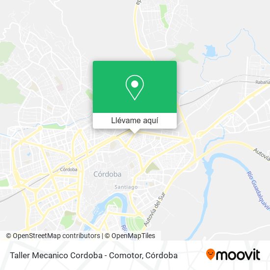 Mapa Taller Mecanico Cordoba - Comotor