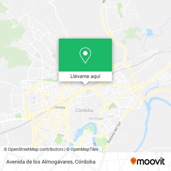 Mapa Avenida de los Almogávares