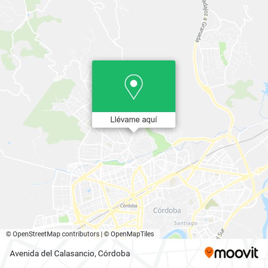 Mapa Avenida del Calasancio