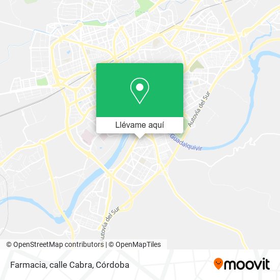 Mapa Farmacia, calle Cabra