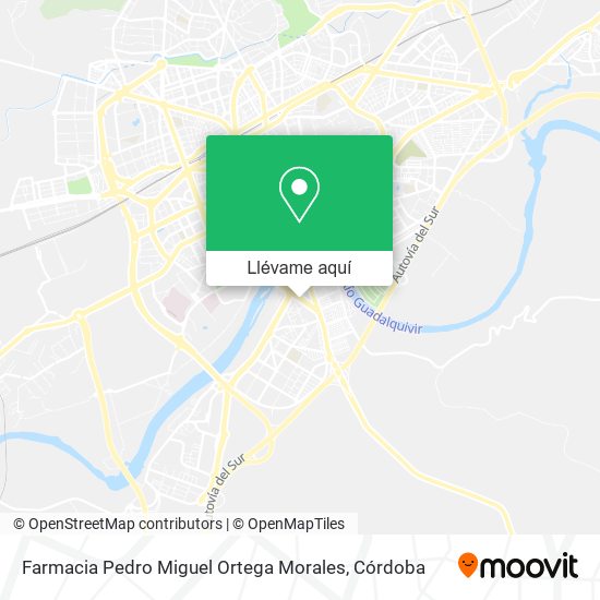 Mapa Farmacia Pedro Miguel Ortega Morales
