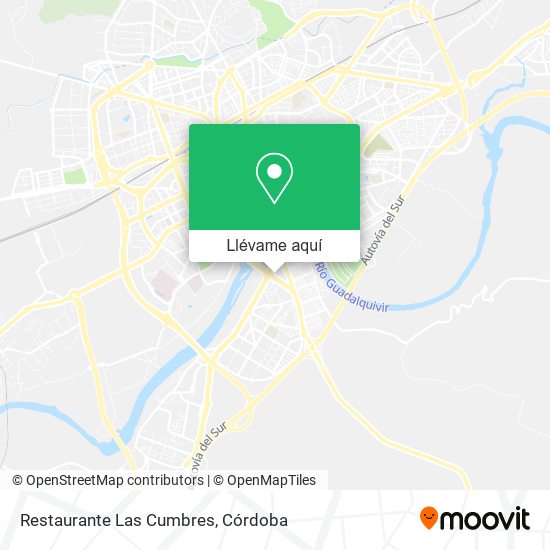 Mapa Restaurante Las Cumbres