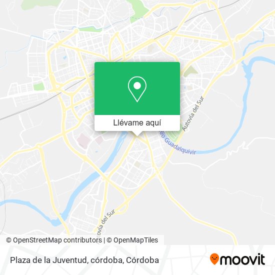 Mapa Plaza de la Juventud, córdoba