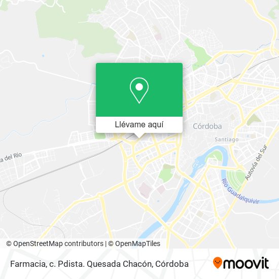 Mapa Farmacia, c. Pdista. Quesada Chacón