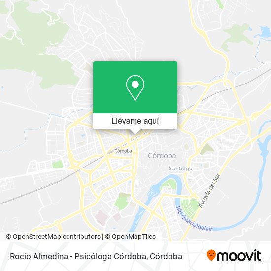 Mapa Rocío Almedina - Psicóloga Córdoba
