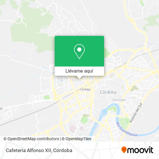 Mapa Cafeteria Alfonso XII