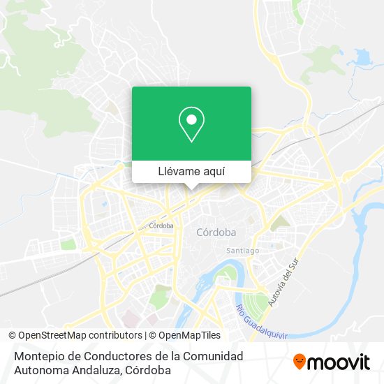 Mapa Montepio de Conductores de la Comunidad Autonoma Andaluza