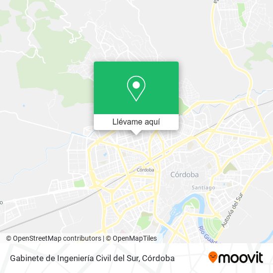 Mapa Gabinete de Ingeniería Civil del Sur