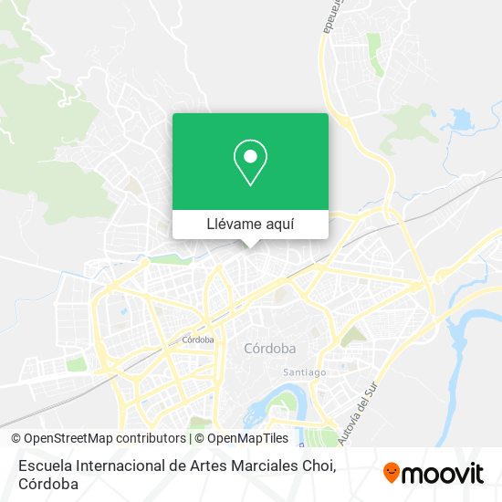 Mapa Escuela Internacional de Artes Marciales Choi