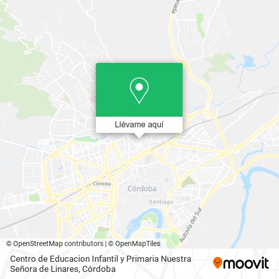 Mapa Centro de Educacion Infantil y Primaria Nuestra Señora de Linares