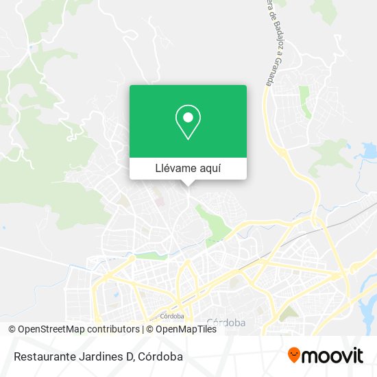 Mapa Restaurante Jardines D